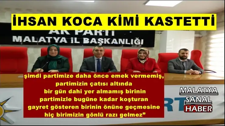 İhsan Koca kimi kastetti