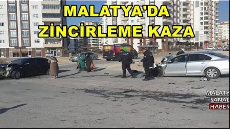 Malatya´da zincirleme trafik kazası