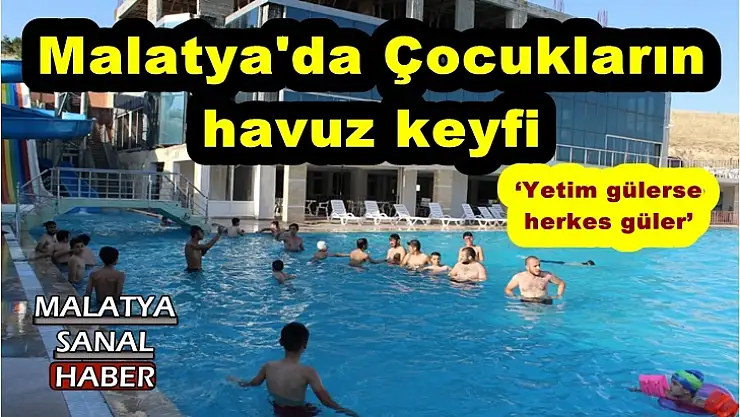 Malatya'da Çocukların havuz keyfi