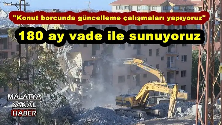 Bakan Kurum Malatya'da kentsel dönüşüm çalışmasını inceledi