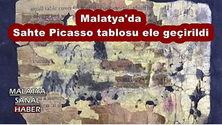 Malatya'da Sahte Picasso tablosu ele geçirildi