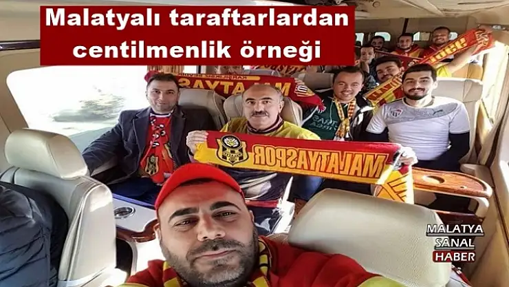 Malatyalı taraftarlardan centilmenlik örneği
