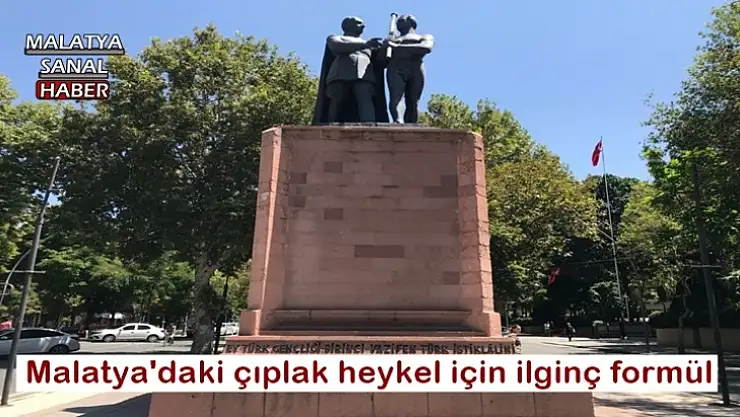 Malatya'daki çıplak heykel için ilginç formül