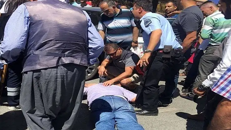 Malatya´da otomobilin çarptığı bir kişi yaralandı