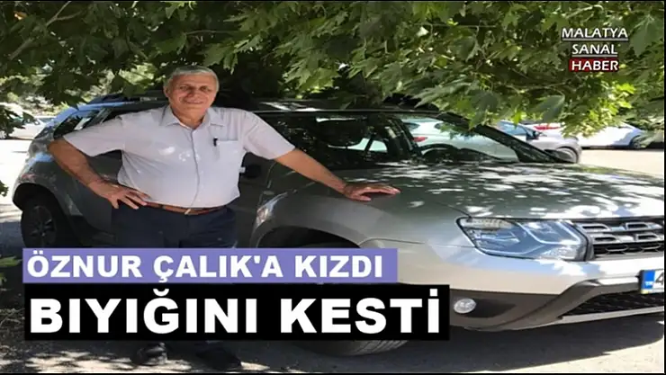 Öznur Çalık'a kızdı bıyığını kesti