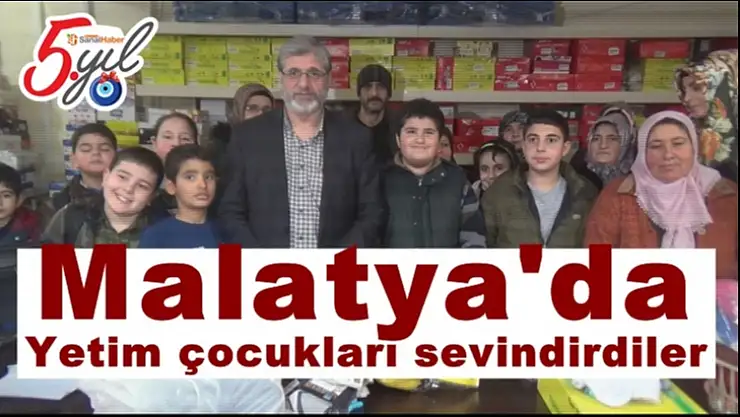 Malatya'da Yetim çocukları sevindirdiler