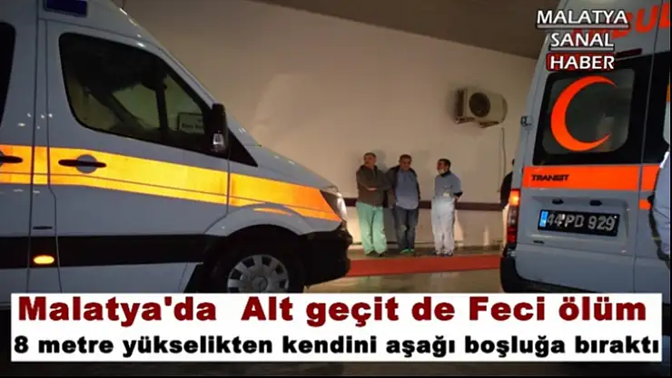Malatya'da  Alt geçit de Feci ölüm