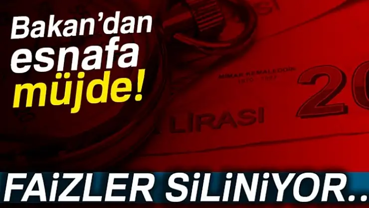 Bakan Tüfenkci´den esnafa müjde