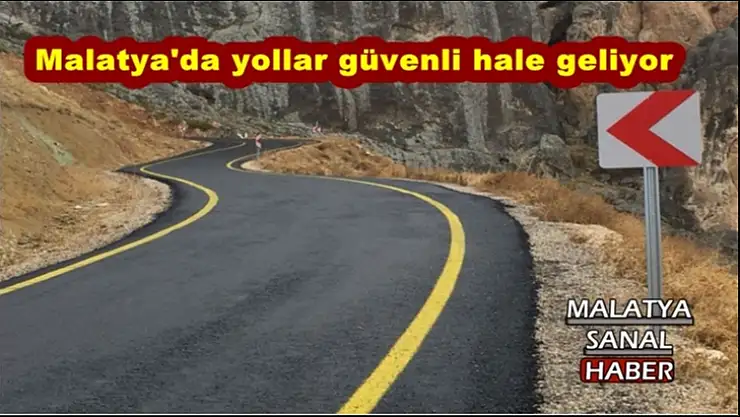 Malatya´da yollar güvenli hale geliyor