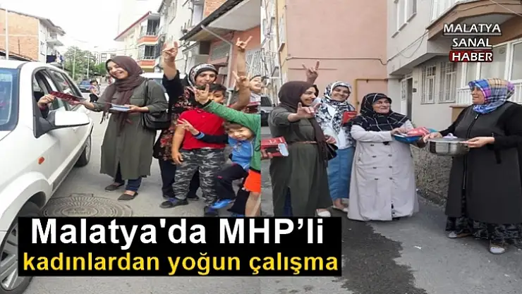 Malatya'da MHP´li kadınlardan yoğun çalışma