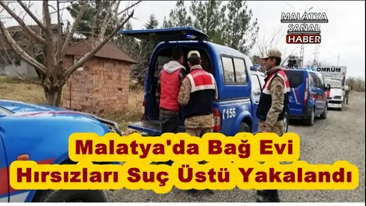 Malatya'da Bağ Evi  Hırsızları Suç Üstü Yakalandı