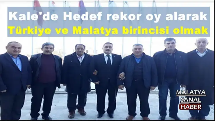 Başkan Koca Kale'de Hedef rekor oy