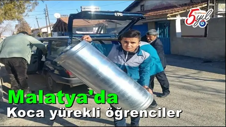Malatya'da Koca yürekli öğrenciler