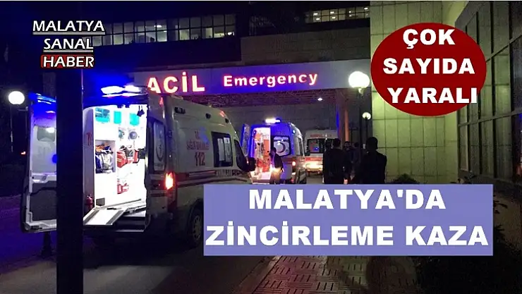 Malatya'da 3 araç birbirine girdi 1 ölü, 3 yaralı
