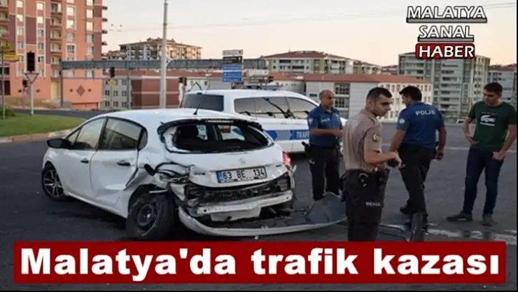 Malatya´da trafik kazası 1´i ağır 2 yaralı