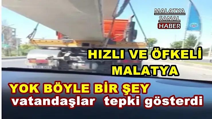 Malatya'da vatandaşlar  tepki gösterdi