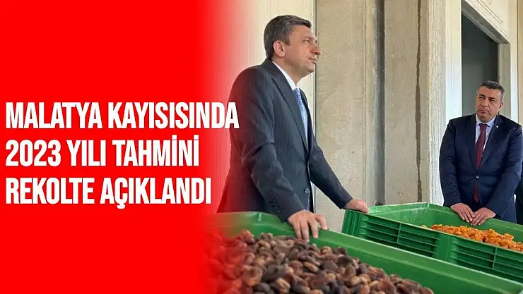 Malatya kayısısında 2023 yılı tahmini rekolte açıklandı