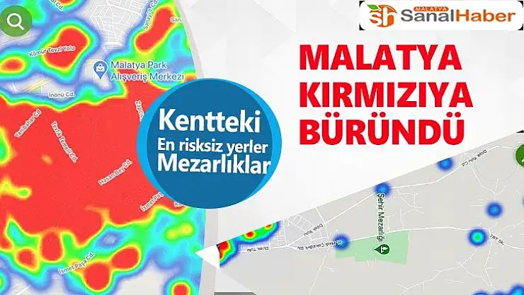 Malatya kırmızıya büründü