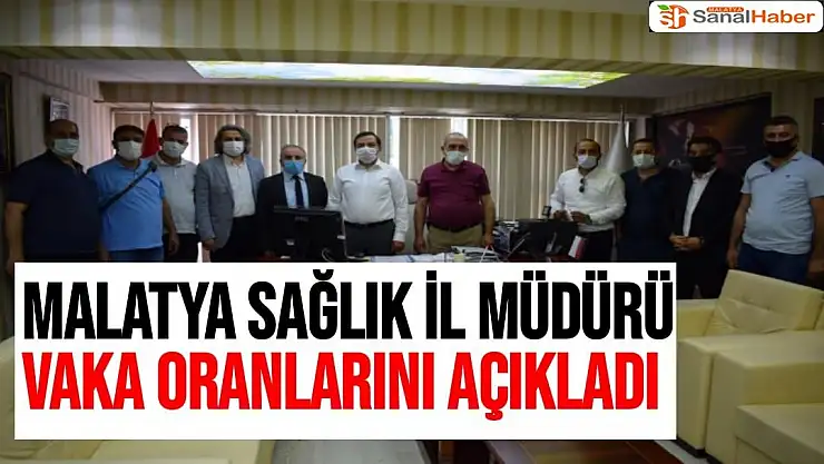 Malatya Sağlık İl Müdürü Vaka oranlarını açıkladı