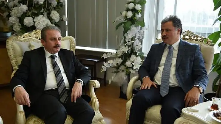 '	 AK PARTİ GENEL BAŞKAN YARDIMCISI PROF. DR. MUSTAFA ŞENTOP BAŞKAN ÇAKIR´I ZİYARET ETTİ'