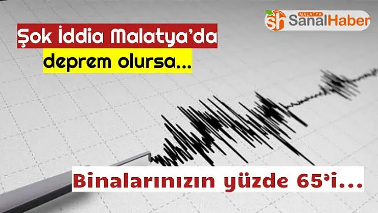 Malatya´da deprem olursa Binalarımızın yüzde 65´i