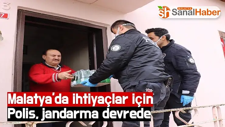 Malatya'da ihtiyaçlar için Polis, jandarma devrede