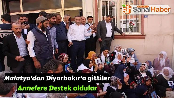 Malatya´dan Diyarbakır´a gittiler Annelere Destek oldular