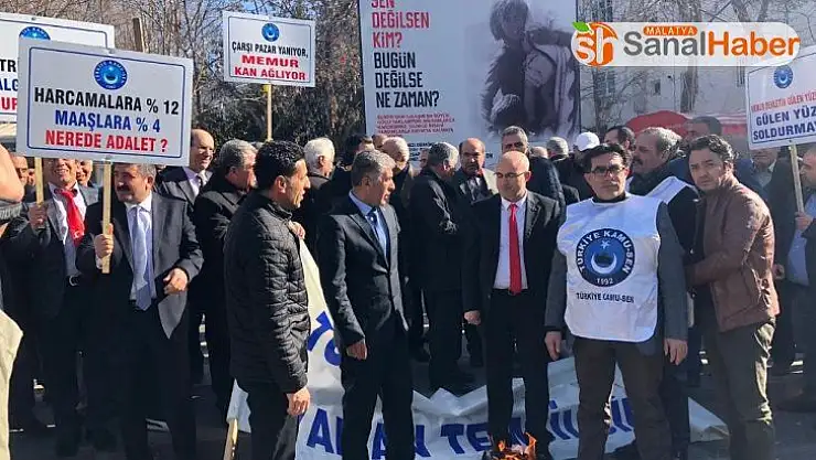 Memurlar bordro yaktı