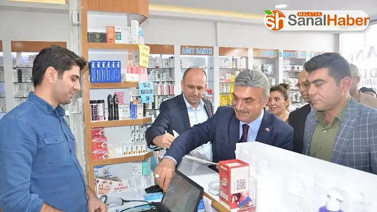 MHP'den esnafa 'Siftah bizden bereket Allah'tan' ziyareti