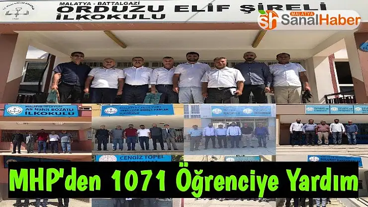 MHP'den 1071 Öğrenciye Yardım