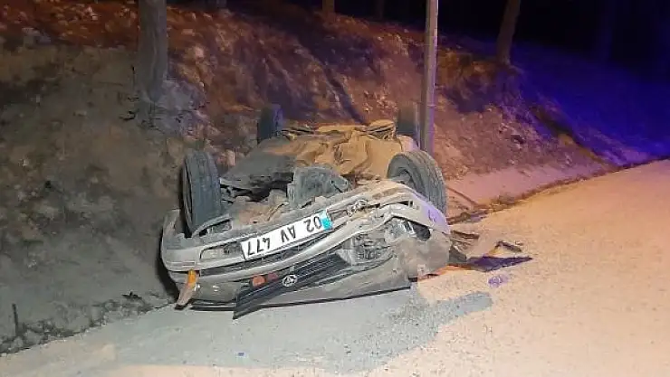 'Mıcırlı yolda otomobil takla attı: 1 yaralı'