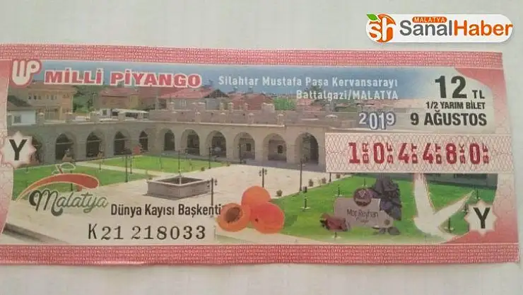 Milli Piyango biletlerinde Malatya'ya yer verildi