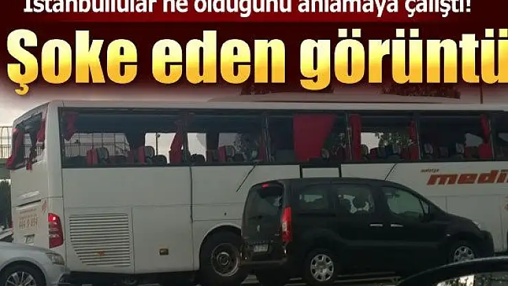 Doğu'dan gelen otobüslere taşlı saldırı