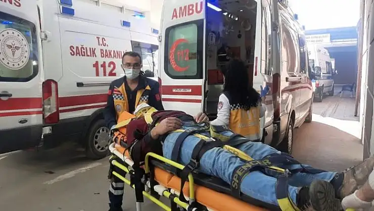 'Motosiklet devrildi: 1 yaralı'