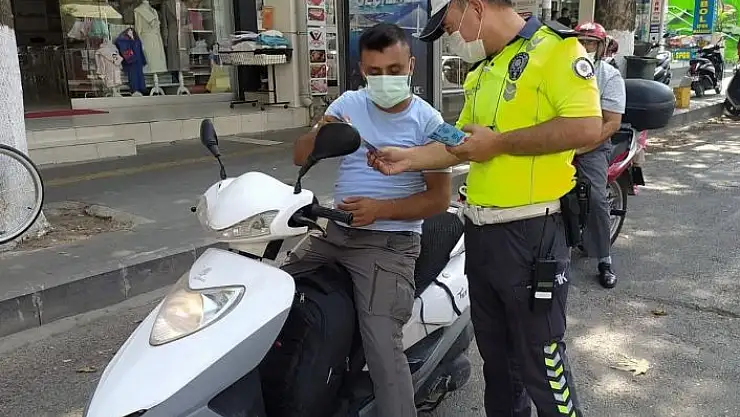 'Motosiklet sürücülerine kask uyarısı'