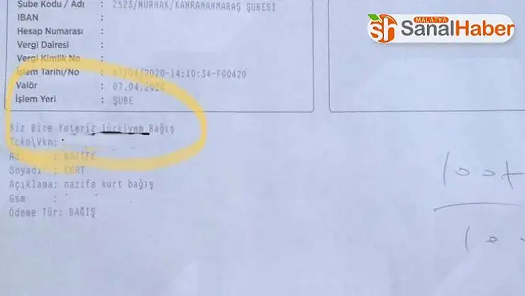Nazife teyze, yaptığı bağışla gönülleri fethetti