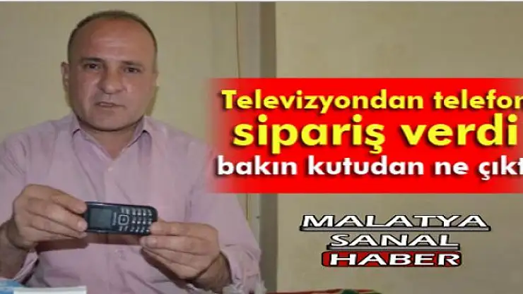 TELEVİZYONDAN SİPARİŞ VERDİ, BAKIN KUTUDAN NE ÇIKTI