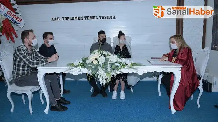 Malatya'da Nikahlar artık maskeli gerçekleştiriliyor