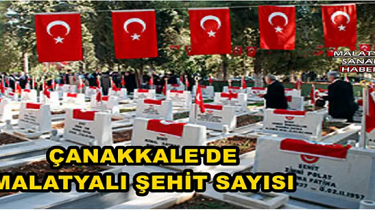 ÇANAKKALE'DE MALATYALI ŞEHİT SAYISI