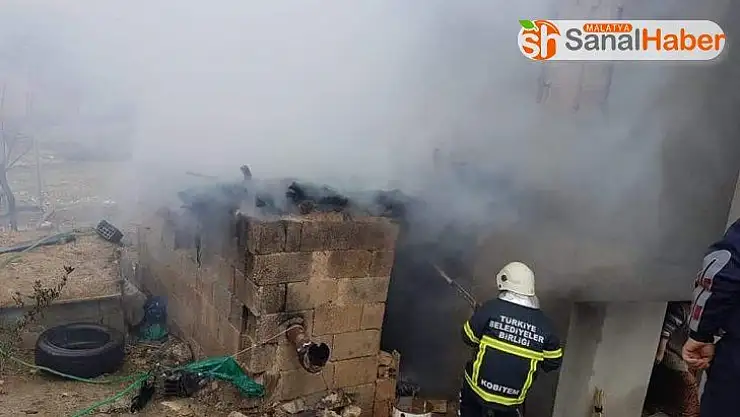 Odunluk yangını büyümeden söndürüldü