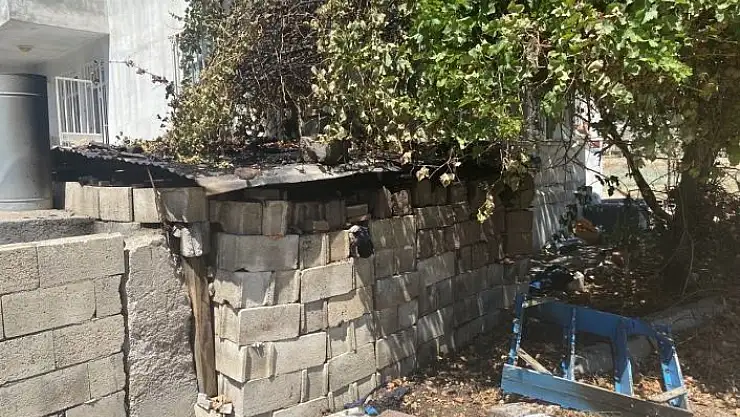 'Odunluk yangını korkuttu'