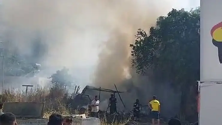 'Odunluk yangını korkuttu'