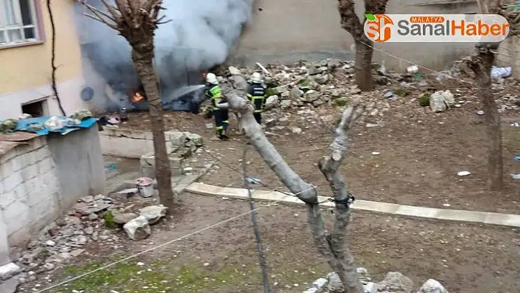 Odunluk yangını korkuttu