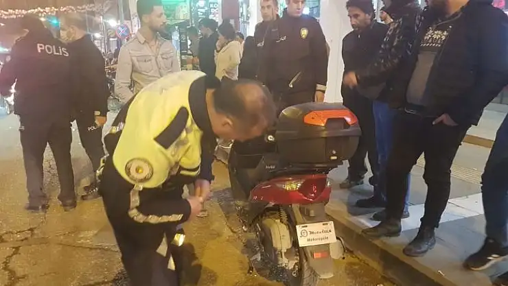 'Otomobil ile elektrikli bisiklet çarpıştı: 1 yaralı'