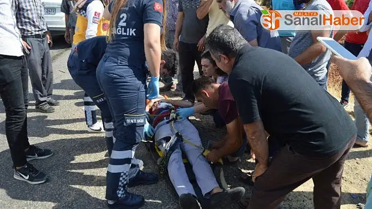 Otomobil ile kamyon çarpıştı: 3 yaralı