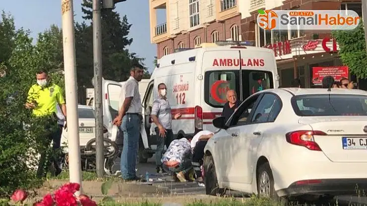 Otomobil ile motosiklet çarpıştı: 2 yaralı