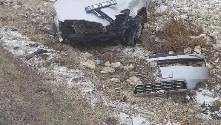 'Otomobil karlı havada takla attı, 1 yaralı'