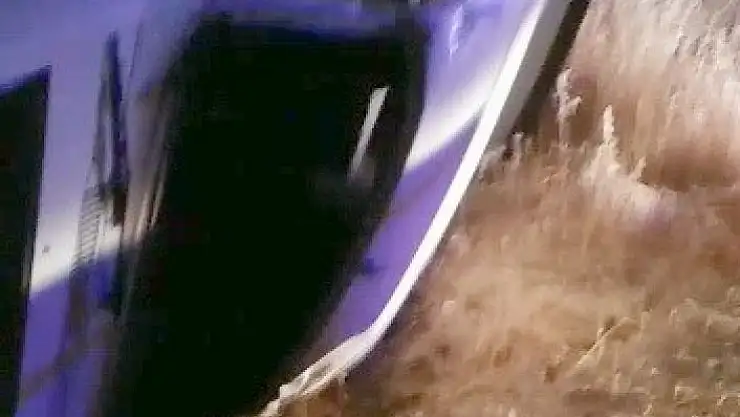 'Otomobil şarampole yuvarlandı: 1 yaralı'