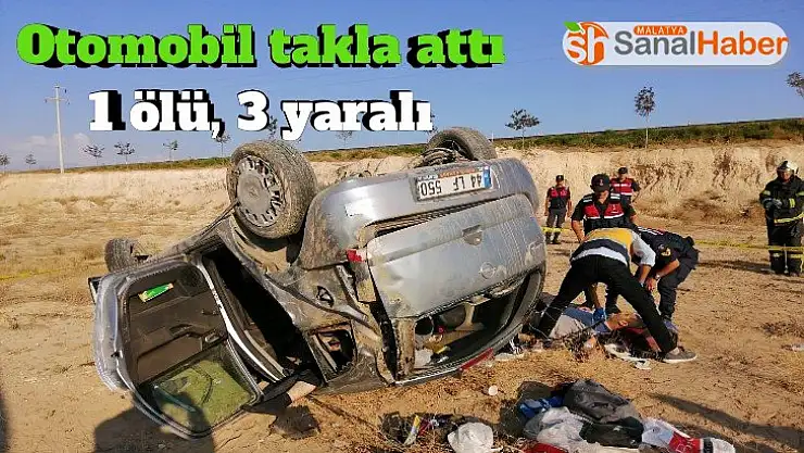 Otomobil takla attı: 1 ölü, 3 yaralı
