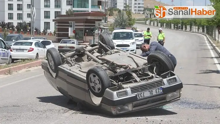 Otomobil takla attı: 2 yaralı